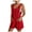 Red womens jumpsuits, variant on Wycnly Womens Jumpsuits Loose Cotton Linen Strap Mini Jumpsuits Overalls with Pocket Casual Solid Crewneck Sleeveless Short Summer Rompers Black s
