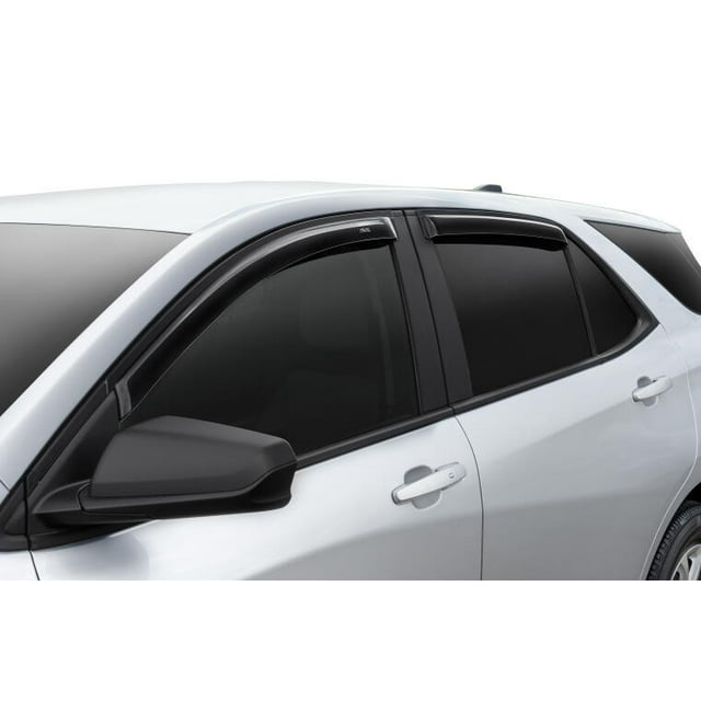 Fits 2021-2023 Jeep Grand Cherokee L Auto Ventshade Rainguard 194335 Ventvisor; Aerodynamic Design; In-Channel; Smoke; Acrylic; Set Of 4