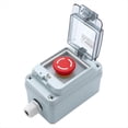 thumbnail image 1 of Botón de Parada de Emergencia Industrial, Interruptor de Apagado Eléctrico, IP67 Resistente Al Agua para Construcción, Fábricas o Exteriores., 1 of 7
