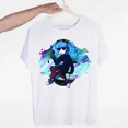 thumbnail image 5 of Camiseta con estampado de Sally Face para mujer, remera divertida de manga corta, tops informales de moda de verano para mujer, 5 of 5
