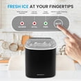 thumbnail image 3 of MotionGrey Portable Countertop Ice Maker Machine - 1.2 L Water Tank, 12 kg/24 h Production, Dual Cube Sizes, Compressor Cooling & Continuous Operation - Compact 6.2 kg ABS Design, 3 of 6