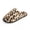 Beige, variant on Women's Fuzzy Leopard print Shoes Unisex Soft Comfy Non-slip Indoor House Slippers Brown 7.5