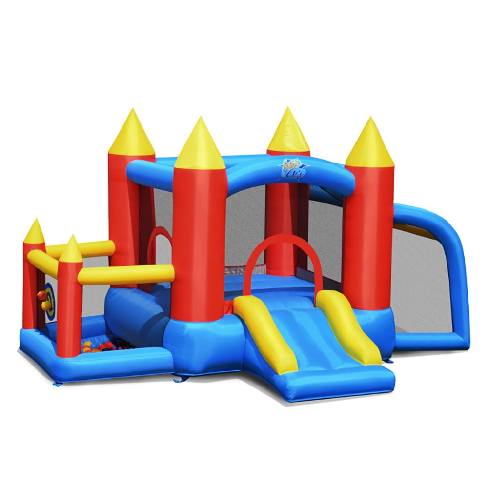 Aimee Lii Kid Inflatable Slide Jumping Castle Bounce House with 740w Blower, Playhouse for Kids Outdoor
