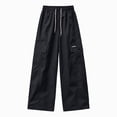 thumbnail image 3 of Zuwimk Girls Wide Leg Pants High Waisted Soft Stretchy Sweatpants with Pockets School Sport(Black,9-10 Years), 3 of 5