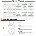 thumbnail image 7 of Jophufed Summer Tops for Women 2022 One-Piece Push-Up Pad Swimwear 4th of July Tops Swimsuit Beachwear Labor Day Sale, 7 of 7
