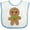 White and Blue, variant on Inktastic Gingerbread Christmas Boys or Girls Baby Bib