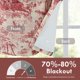 thumbnail image 4 of Cortina DriftAway Toile, mezcla de lino, con cenefa, 132 x 46 cm, color rojo, 4 of 9