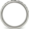 thumbnail image 2 of Stainless Steel Enameled Flat 6mm Polished Band (Size 6) Made In China sr3-6, 2 of 5