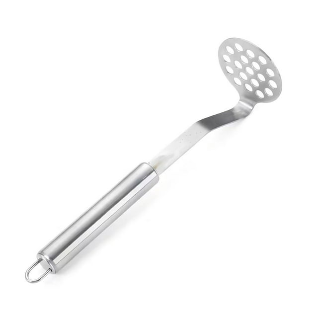 Garlic Press Stainless Steel Stainless Steel Potato Mamasher Manual Mashing Tool Garlic Crusher Potato Pudder Kitchen Helper Potato Masher Stainless Steel