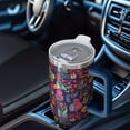 thumbnail image 6 of OBREWU Pioneer Flower Tumbler with Handle and Lid,Pioneer Flower 40oz Double Wall Vacuum Insulated Tumbler,Cups Gift for Women and Men, 6 of 7