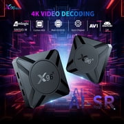 X96 M300 Android 14.0 TV Box 64bit 4GB RAM 32GB ROM Amlogic S905A ARM G310 V2 1000M Ethernet WiFi6 Dual-WiFi 2.4G/5G 8K BT5.x USB Voice Control
