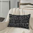 thumbnail image 5 of Fuzoiu Black Scientific Print Fuzzy Pillowcases, Super Soft Pillow Case Cover with Zipper for Bedroom, Sofa, Couch,Cozy Pillow Shams for All Seasons-14"x20", 5 of 6