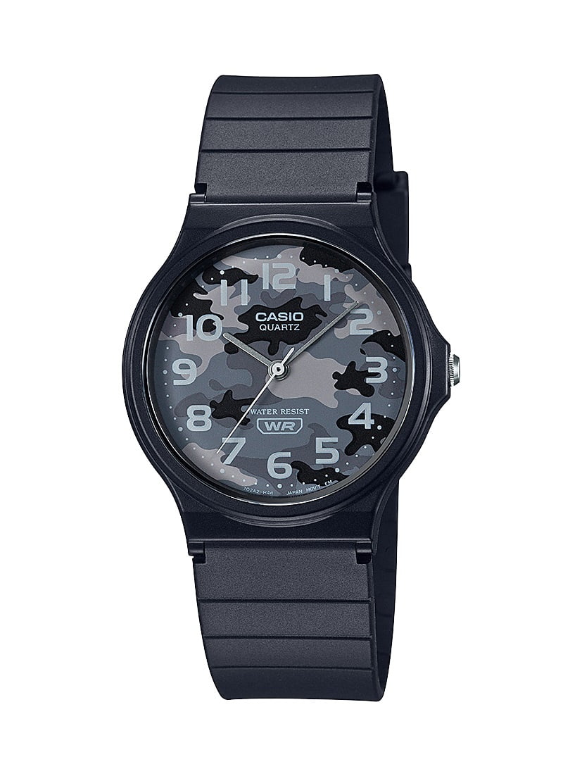 Casio Men 50m Water Resistant 3 Hand Analog Camo Watch - Walmart.com