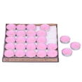 thumbnail image 4 of 50 Piezas Velas Redondas Velas Perfumadas Sin Humo Suministros para Fiestas de Aniversario de Boda Rosa, 4 of 10
