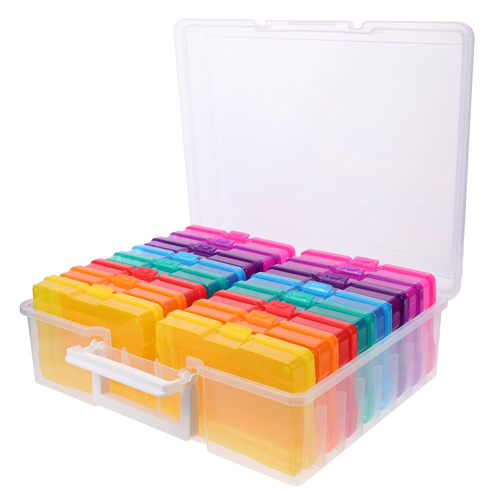 Nuolux Photo Storage Box Photo Organizers Keeper for Pictures Organization and Storage,, Multicolor