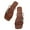 Brown, variant on Womens Slippers Large Size Simplicity Three Straps Butterfly Rhinestone Bling Shine Flat Bottomed Square Open Toe Breathable Comfortable Non-Slip Summer Casual Slippers White