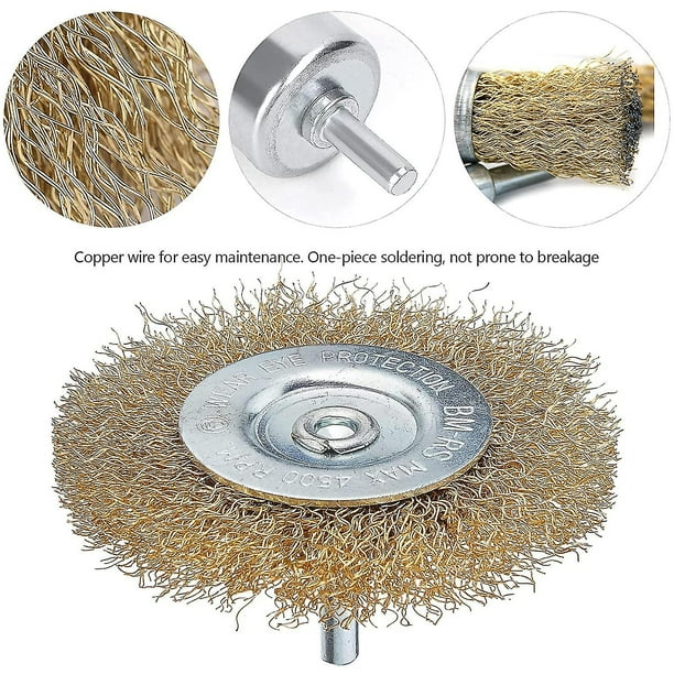 Copper wire brush for drill deals