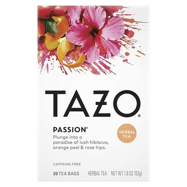 Tazo Herbal Tea Passion 20 Tea Bags Pack of 4