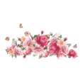 thumbnail image 1 of Calcomanía de pared de peonía, Arte de la pared Decoración, murales de PVC impermeables, pegatina de pared Floral para oficina, sofá, TV, fondo,, 1 of 9