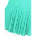 thumbnail image 5 of Doomiva Big Girls Shiny Rhinestone Mesh Splice Back Figure Ice Skating Dress Ballet Tank Leotard Mint Green 10, 5 of 7