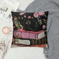 thumbnail image 2 of The Retro 1 Piece Black Cat in the Book Square Pillowcase Suitable for Homes, Sofas, Bedrooms, and also can be given as a Gift, 2 of 5