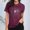 Wine, variant on Auntie T Shirt Women Cute Heart Print Aunt Tops Tees Casual Short Sleeve Vacation Shirts Tops Shirts for Women Tall Neck Shirts for Women Stripped Shirts for Women Womens Running Tee Shirts Ladies