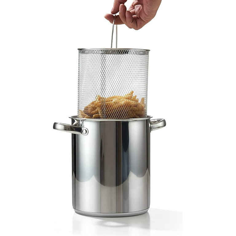 Your kitchen needs this stainless steel Japanese-style deep fryer