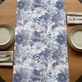 thumbnail image 5 of Table Runners 72 Inches Long Dress Scarves, Blue Floral Farmhouse Kitchen/Dining Table Runner, Coffee Tablerunners, Spring Botanical Flowers Leaves Vintage 14x72 Inch, 5 of 9