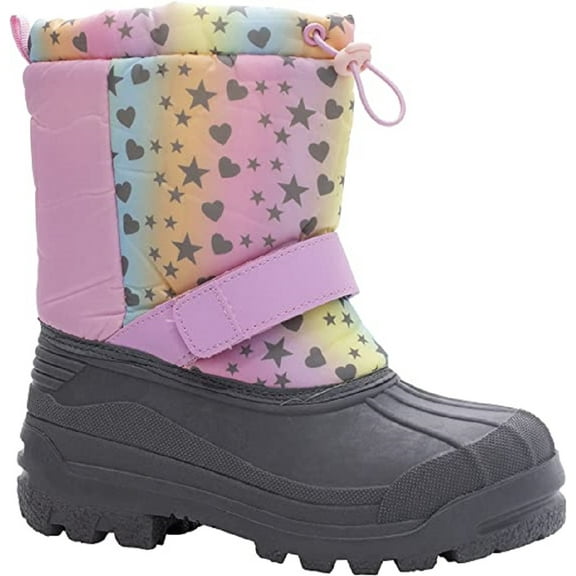 AquaKix Kids Toddler and Youth Snow Boots with Sherpa Lining Insulation