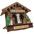thumbnail image 3 of Weather House Forest Weather House With Man And Woman Wood Chalet Barometer Thermometer And Hygrome, 3 of 5