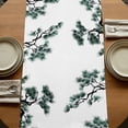 thumbnail image 5 of Table Runners 70 Inches Long Dress Scarves, Teal Pine Tree Farmhouse Coffee/Dining/Kitchen Table Decor, Holiday Table Runner, Farmhouse Botanical Country 13x70 Inch, 5 of 9