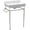White / Brushed Nickel, variant on Whitehaus Bathroom Sink Console In White And Polished Chrome WHV024-L33-3H-C