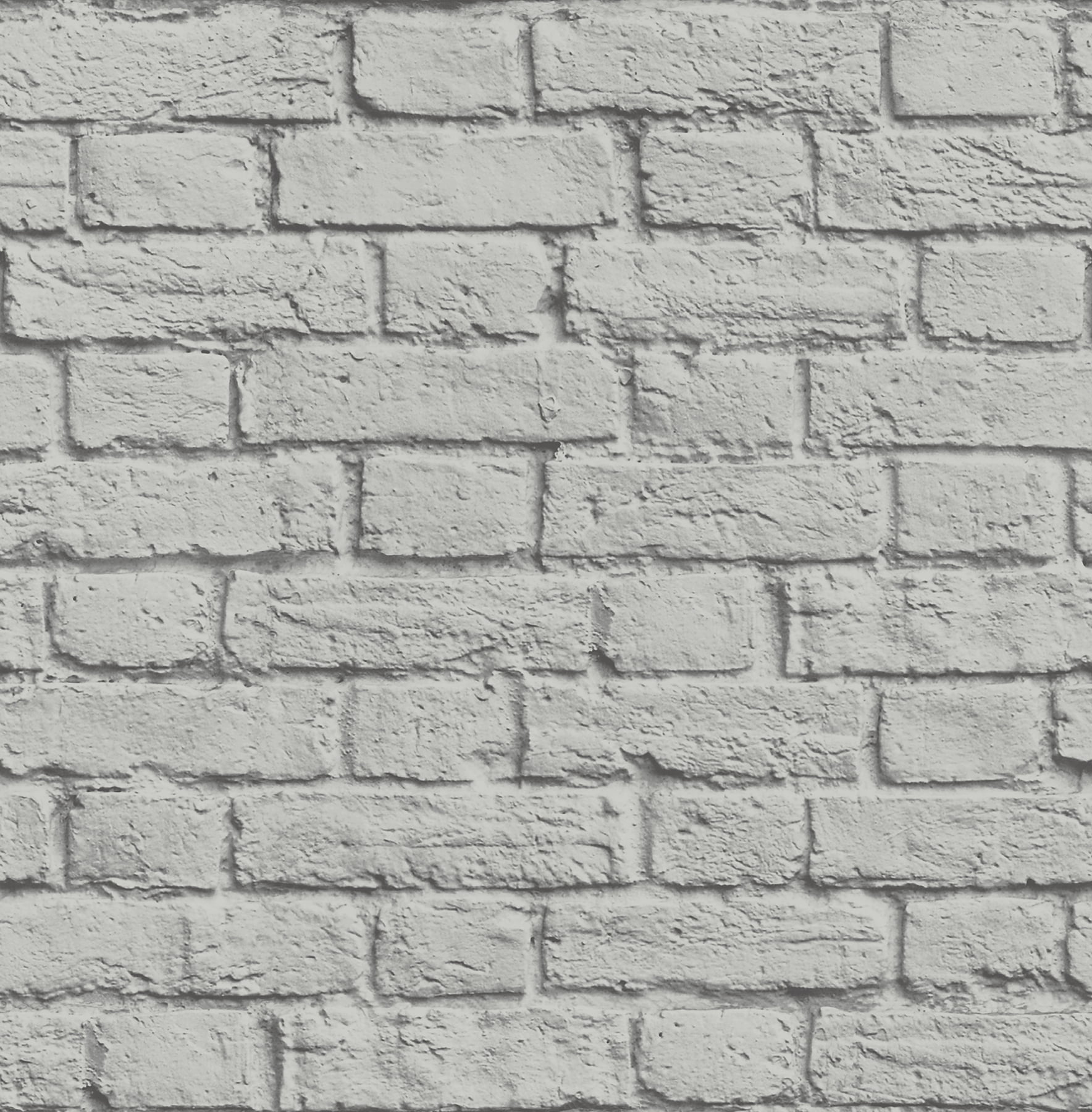 Brewster Cologne Grey Painted Brick Wallpaper