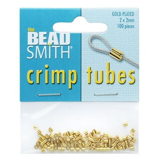 Uxcell 1000Pack 2.5x2.5mm Crimp Tube Beads Jewelry Making Crimp End Spacer Bead, Copper, Size: 2.5 mm x 2.5 mm, Bronze