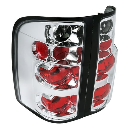 Silverado 3500 Pickup Tail Lamp - Spec-D Tuning For 2007-2012 Chevy Silverado 1500 2500 3500 Chrome Tail Lights 2007 2008 2009 2010 2011 2012 (Left+Right)