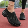 thumbnail image 2 of Women's Arch Support Orthopedic Walking Shoes Comfortable Mesh Slip on Running Tennis Sock Sneakers, 2 of 6