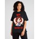thumbnail image 1 of Camiseta negra "Feliz Día de San Valentín" para hombre con un adorable diseño de niña y perro. Algodón cómodo, cuello redondo, manga corta. Ideal para San Valentín. Gráfico divertido. Estampado de cal, 1 of 6