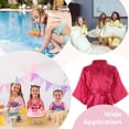 thumbnail image 7 of 32 Pcs Spa Party Supplies, Including 8 Satin Kimono Robes, 8 Spa Headbands, 8 Disposable Foam Slippers, and 8 Tote Bags for Salon, Pedicure, Sleepover Party Favors for Little Ones, 7 of 7