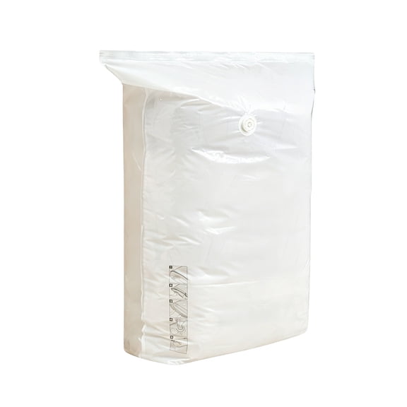 Large Vacuum Compression Bags - No Pump Needed, Space-Saving Storage Solution for Clothes, Bedding, and Travel - Versatile, Durable, and Odor-Proof Vacuum Storage Bags White