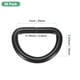 thumbnail image 3 of Uxcell 20-Pack Hebillas en D, 1 Pulgada Hebillas Metálicas en D No Soldadas para Bolsos/Delantales/Cinturones/Cuellos de Mascotas, Hardware de Anillo en D Semi-Circular [Negro], 3 of 6