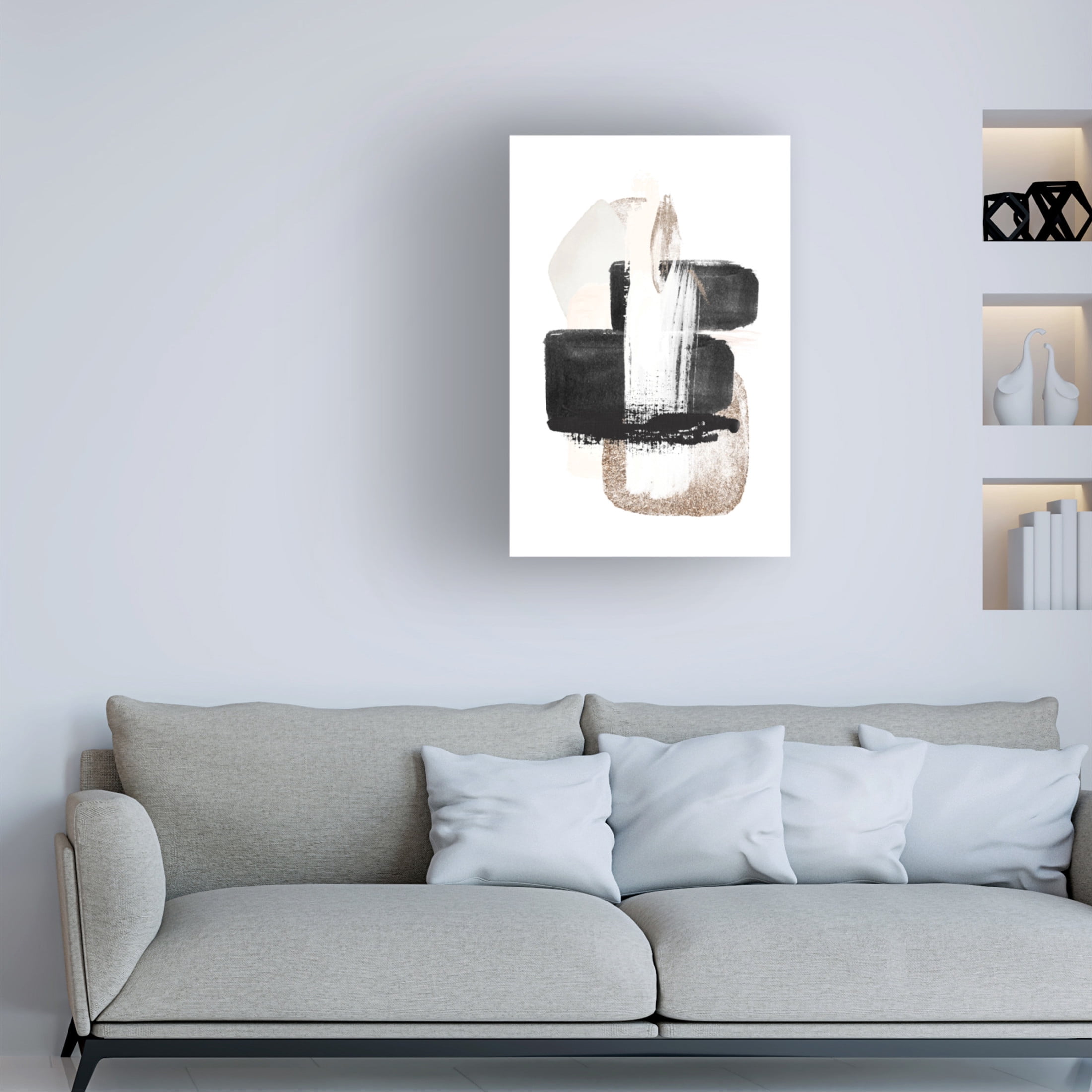 Trademark Fine Art Sally Ann Moss Brush Strokes 3 Canvas Wall Art