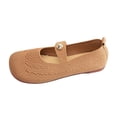 thumbnail image 6 of Orthopedic Walking Shoes for Women Round Toe Breathable Slip on Arch Support Woven Lightweight Mary Jane Shoes Khaki Size 7.5, 6 of 6