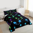 thumbnail image 3 of Homewish Kawaii Animal Black Cat Full Size Comforter Sets 3-Piece for Teens,Cartoon Pets Bedding Comforter Set,Abstract Gradient Lightweight Bedding Sets,Ultra Soft Home Decor,Reversible, 3 of 8