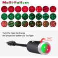 thumbnail image 2 of USB Star Night Light,9 Functional Modes | 24 Lighting Effects,Sound Activated Strobe Atmosphere Decorations for Car Interior,Ceiling, Bedroom, Party and More (Blue&Red), 2 of 5