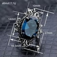 thumbnail image 2 of K-KED Women Luxury Cubic Zircon Ring Gift 925 Silver Wedding Party Delicate Jewelry Sz 6-10-7, 2 of 6