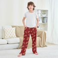 thumbnail image 6 of Wobogo Red Rugby Long Pajama Pants Bottoms Soft Sleepwear with Pockets, 6 of 9