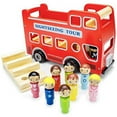 thumbnail image 2 of Brybelly TVEH-009a Double-Decker Tour Bus Wooden Wheels, 2 of 5