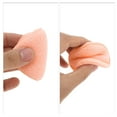 thumbnail image 4 of Unique Bargains 1 Pc Reusable Sponge Face Scrubber for Removing Makeup 5.12"x3.54"x0.71" Orange, 4 of 5