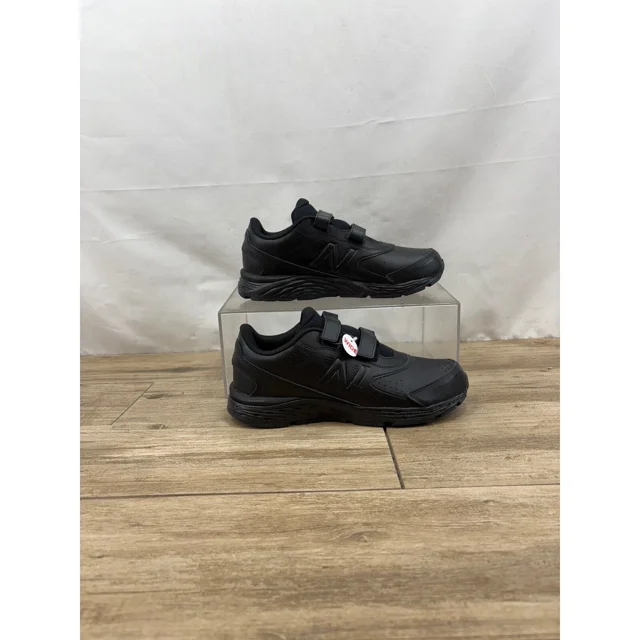 New Balance Hook & Loop Walking Shoes Wide Width Black Mens