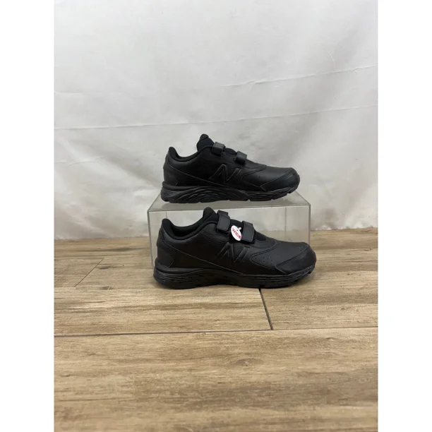 New Balance Hook & Loop Walking Shoes Wide Width Black Mens
